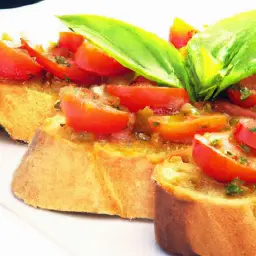Teaser Image: Cherry Tomato and Basil Bruschetta