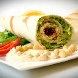 Teaser Image: Hummus Wrap (with Mediterranean influences)