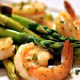 Teaser Image: Lemon Garlic Butter Shrimp and Asparagus