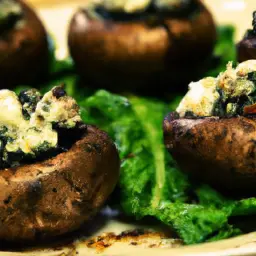 Teaser Image: Spinach and Feta Stuffed Mushrooms