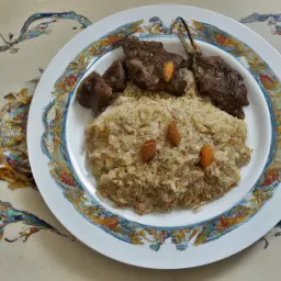 Teaser Image: Turkmenistan-Style Lamb and Rice Pilaf